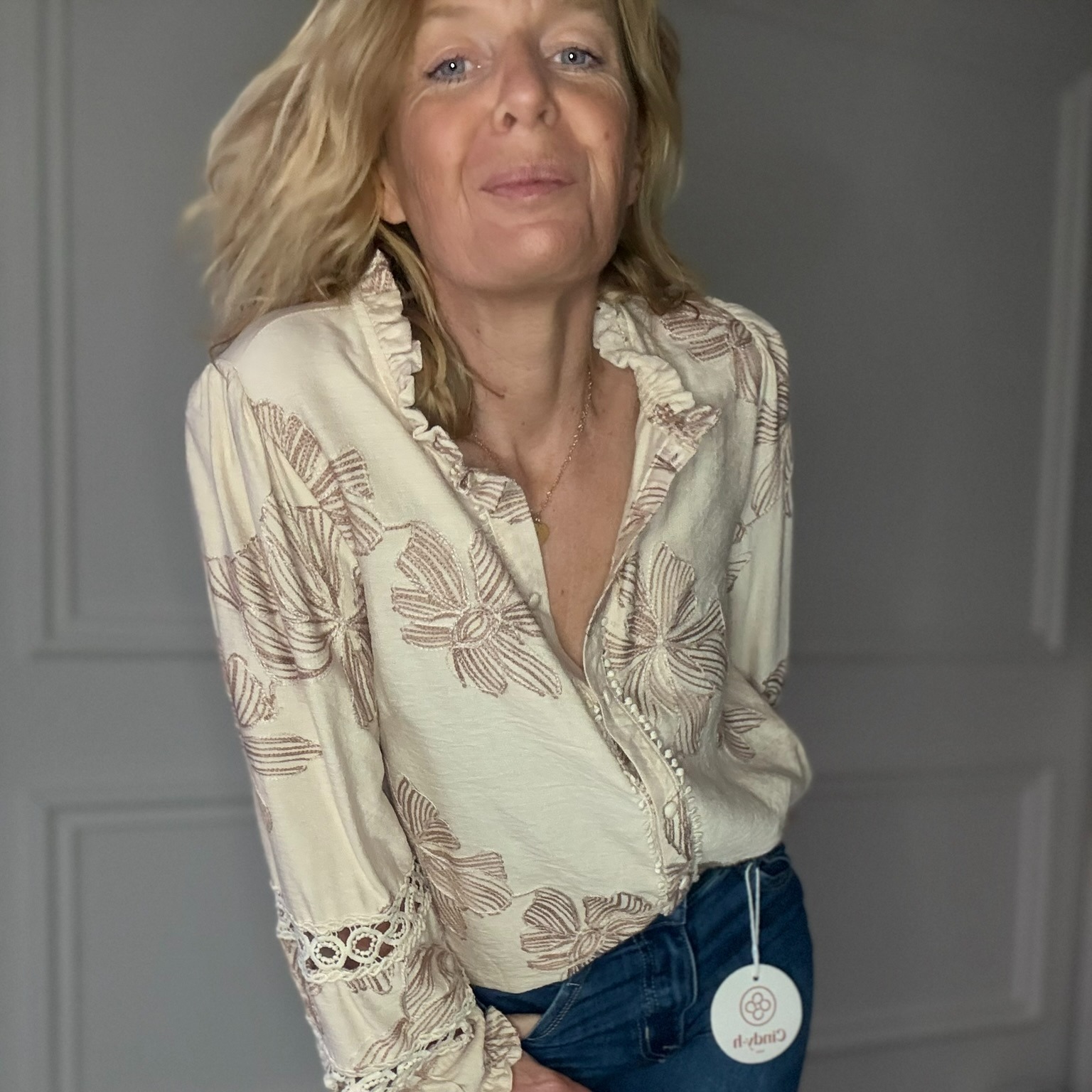 CHEMISE FLEURS BOHEME IN APRIL 1986