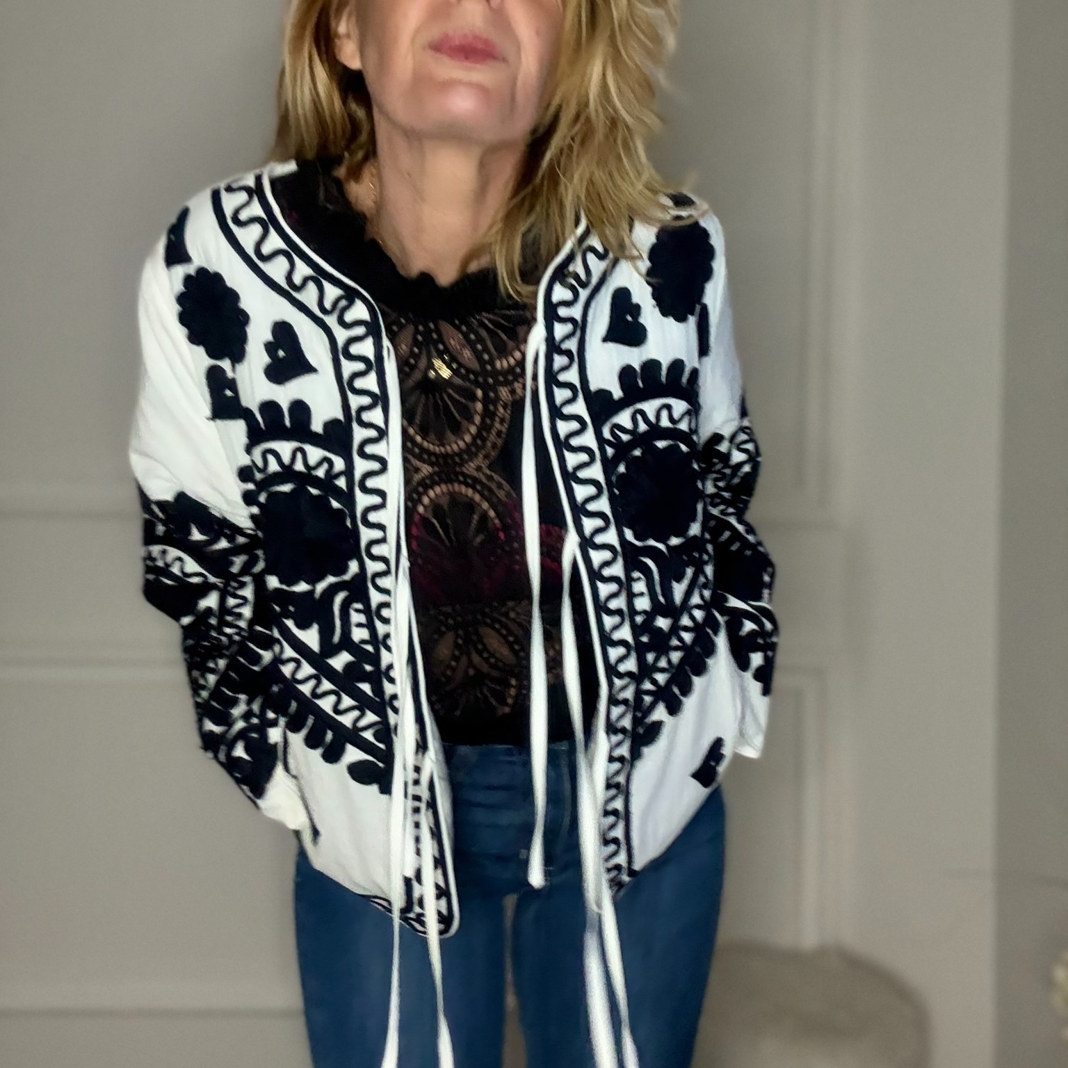 veste matelassée noir et blanc musy muse (2)