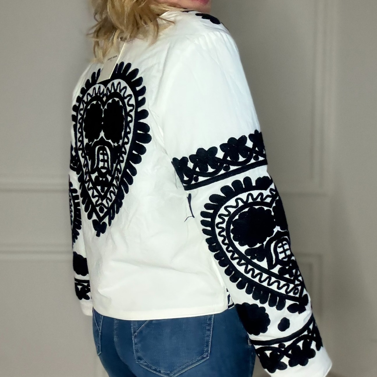 veste matelassée noir et blanc musy muse