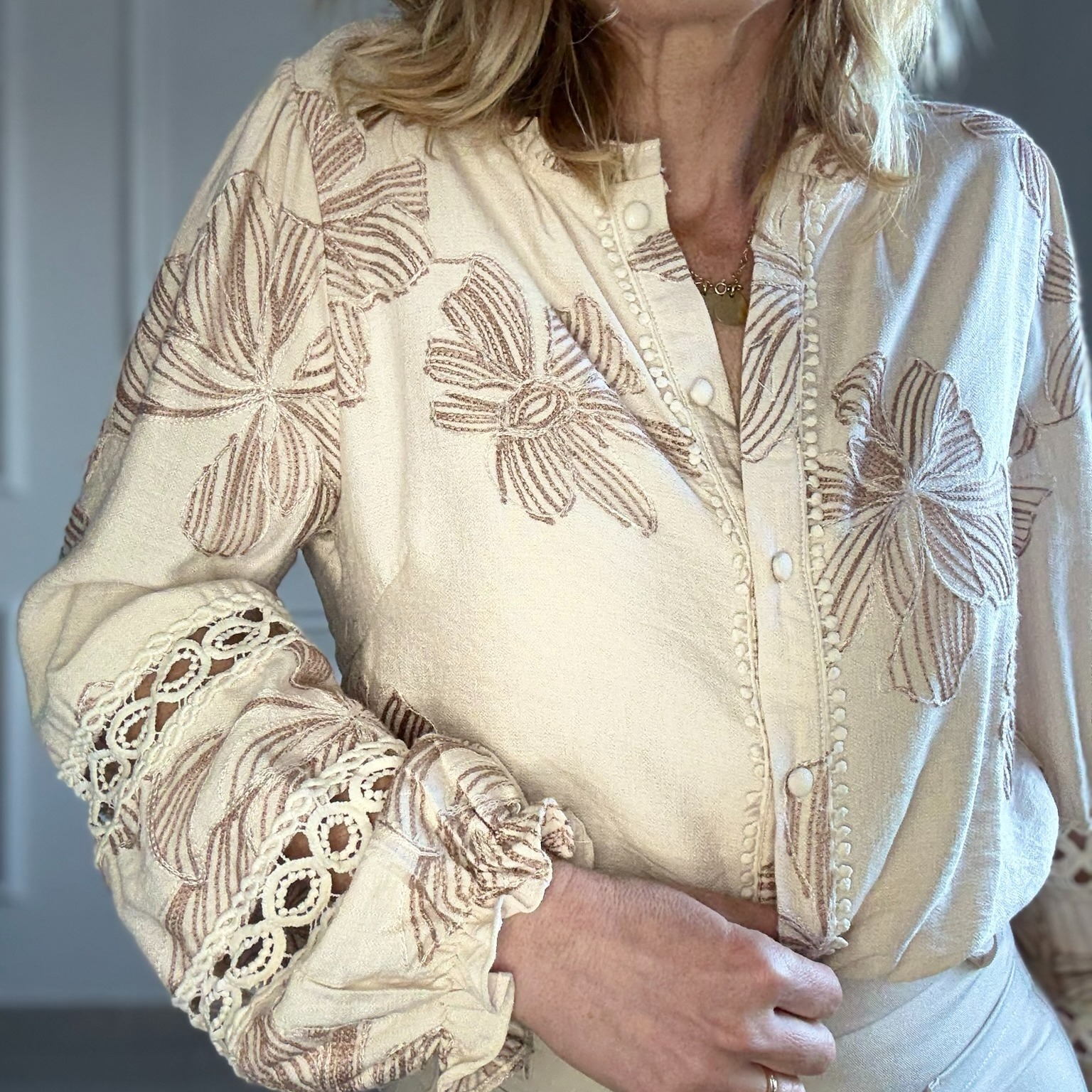 CHEMISE BRODERIE FLEURS IN APRIL 1986 (4)