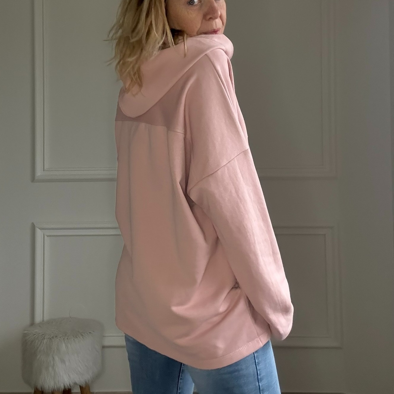 COTE DAZUR april vintage  Sweat à capuche  broderie texturée (3)