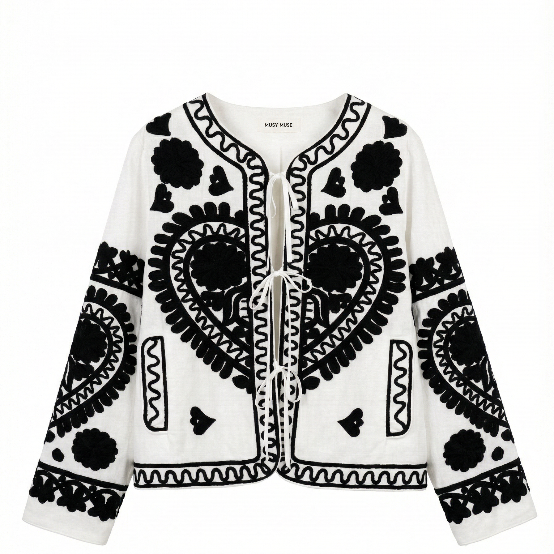 musy muse veste matelassée noir et blanc (2)