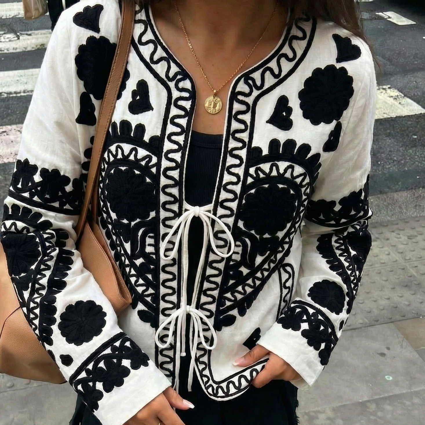 musy muse veste matelassée noir et blanc (4)