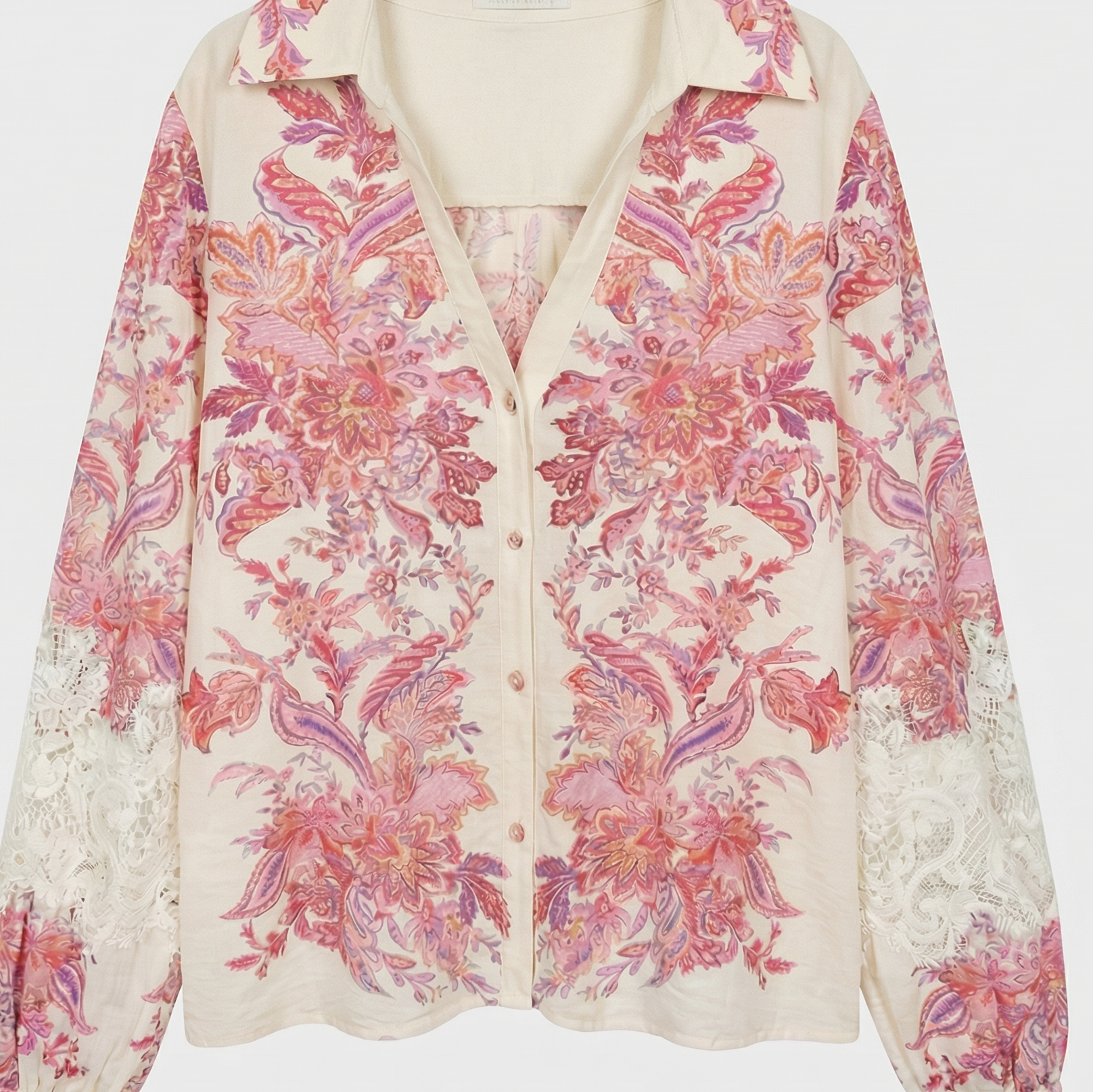 Musy muse chemise broderie fleurs et dentelle (5)