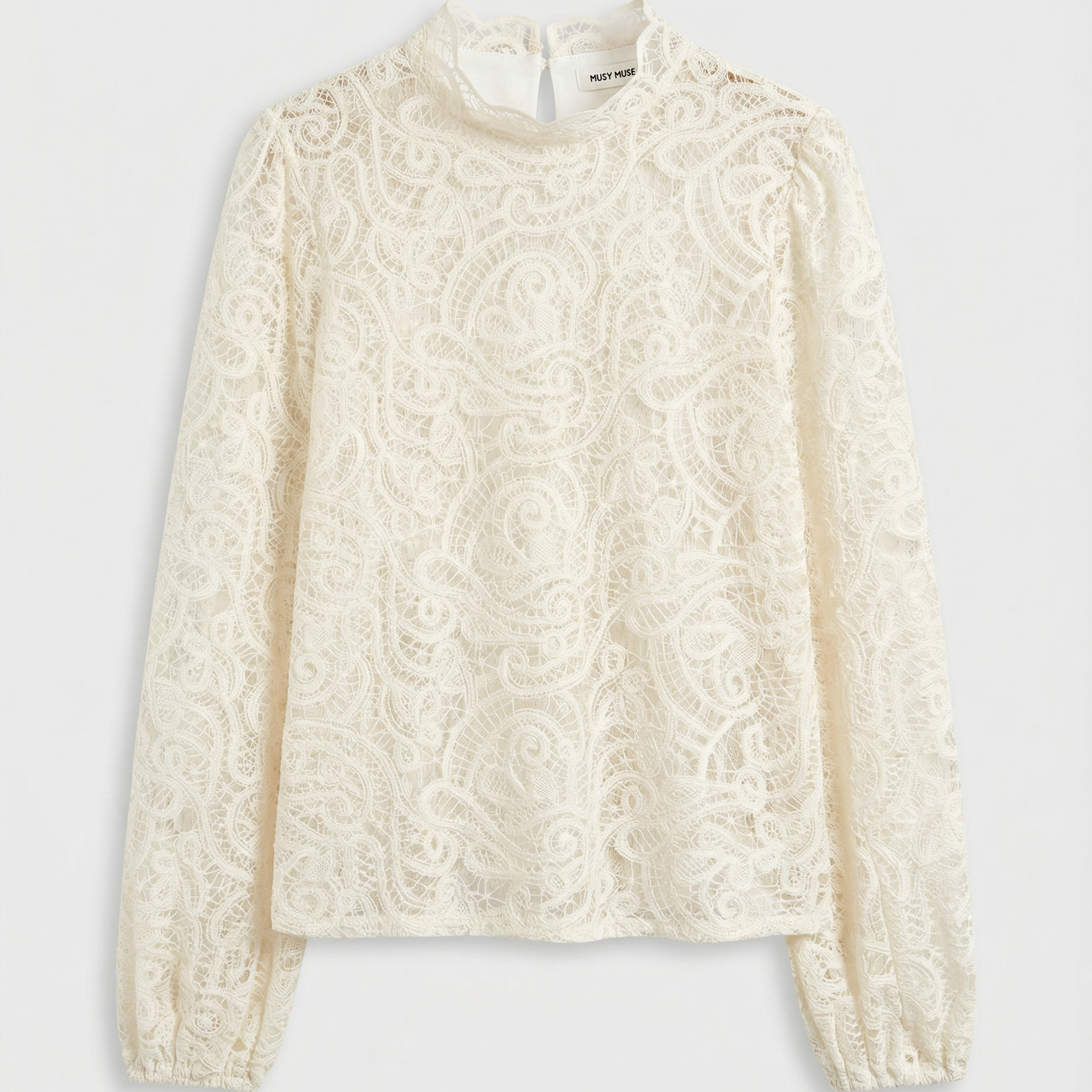 Musy mouse blouse écru en broderie (3)