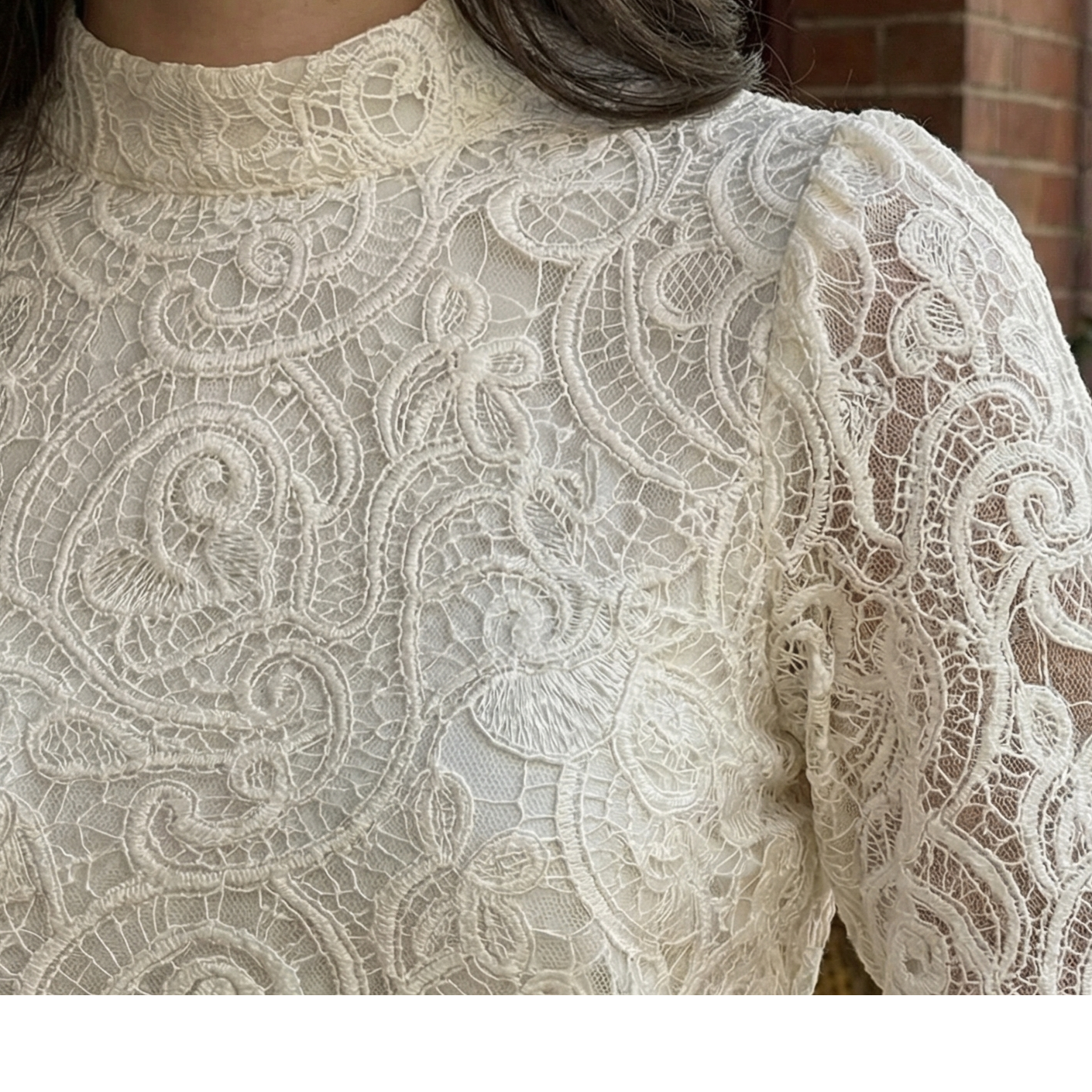 Musy mouse blouse écru en broderie
