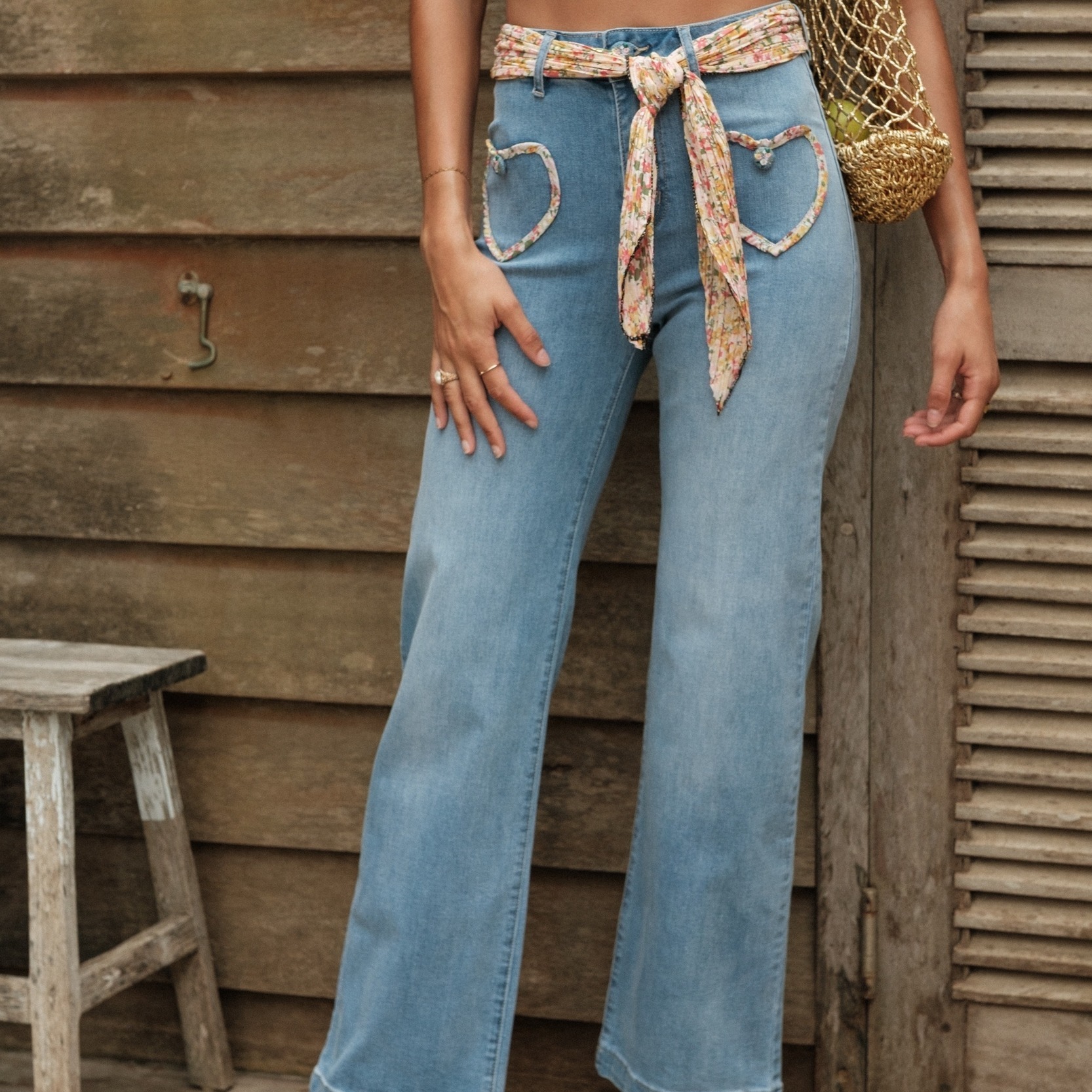 JEANS POCHE COEUR ONADO FOULARD (2)