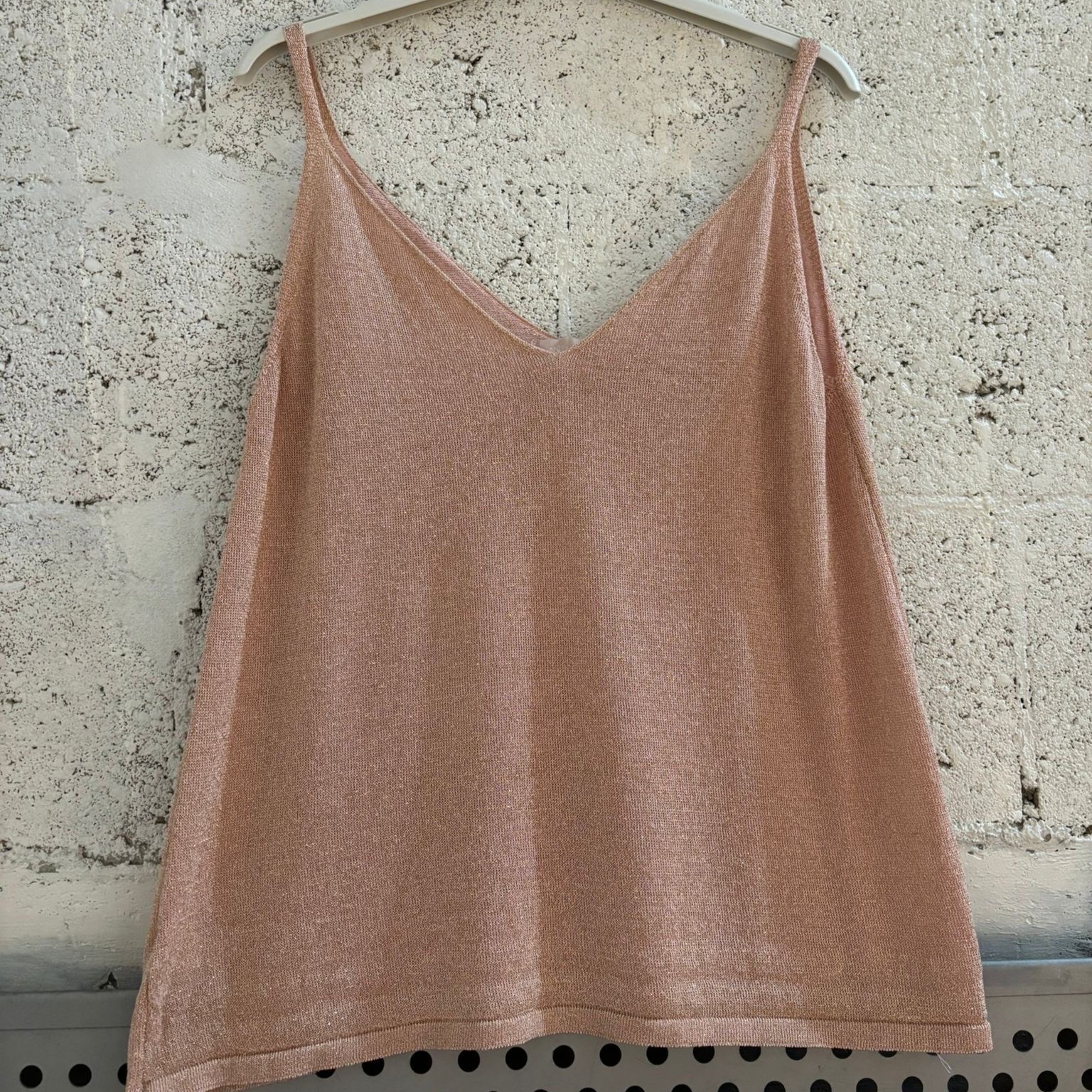 APRIL VINTAGE DEBARDEUR PAILLETTE ROSE GOLD (1)