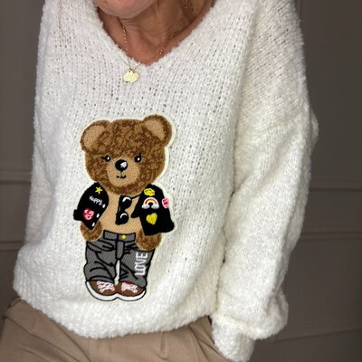 pull doudou carla giannini ourson (2)