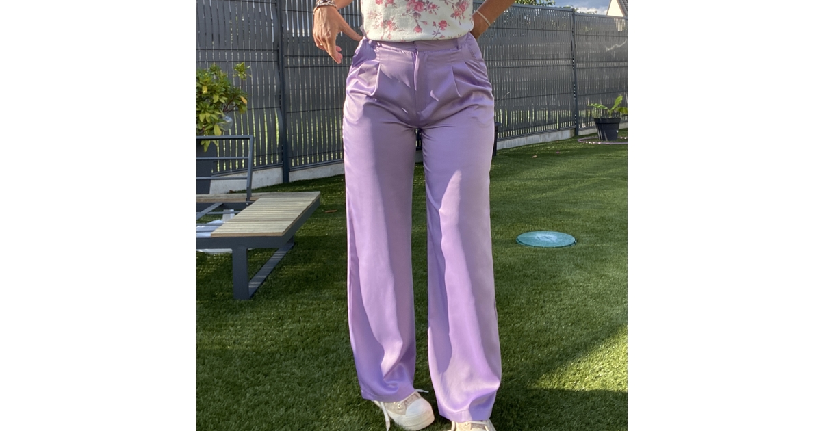 Pantalon large taille haute SMALL