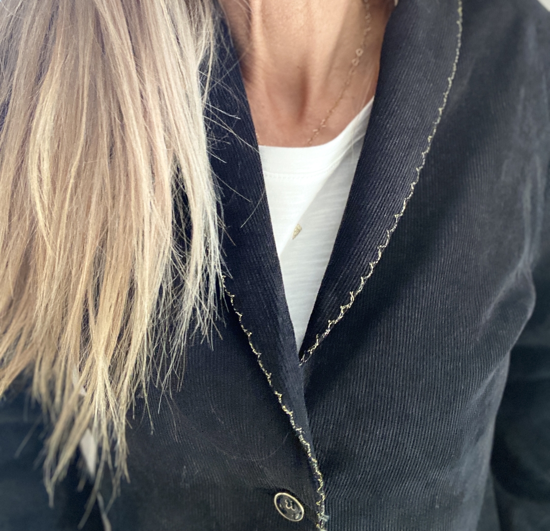 Veste noire bord dor?� BRIDGET - Voir tous les articles - Parfaitement.shop