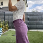 pantalon lin violet taille haute (2)