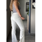 jeans flare blanc