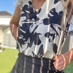 blouse bordure dorée