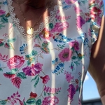 blouse rose fleurie emma ella