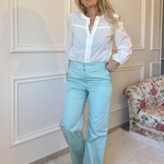 Pantalon vert deau