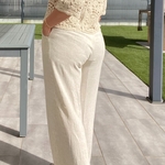 Pantalon en lin beige peace nlove (6)