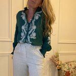 BLOUSE PEACE NLOVE VERT BOUTEILLE (3)