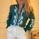 BLOUSE PEACE NLOVE VERT BOUTEILLE (13)