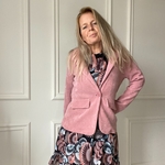 VESTE ROSE VELOURS BLAZER SOUPLE CARLA GIANNINI (1)