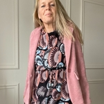 VESTE VELOURS ROSE BLAZER SOUPLE CARLA GIANNINI (3)