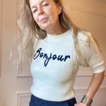 pull bonjour maille douce doux écru SARAH JOHN - VERSION M -  (31)