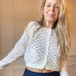 pull maille écru style dentelle broderie SARAH JOHN - VERSION M (5)