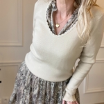 PULL FIN BEIGE PEACENLOVE FESTONNE (5)
