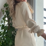 ROBE CHEMISE BEIGE GRACIELA NID D4ABEILLE