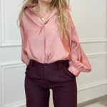06-peacenlove pantalon bordeau taille haute pinces tailleur (42)