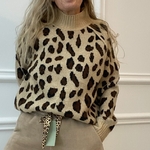 LEOPARD pull TOUT DOUX peace n'love leopard  (2)