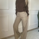 PANTALON TAUPE PEACENLOVE PINCE (1)