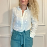 Chemise gazedecoton gaze de coton beige fleurs emma ella (9)