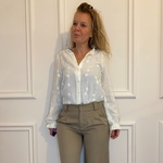 Chemise gazedecoton gaze de coton beige fleurs emma ella (3)