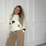pull coeurs doré sequins noirs tout doux musymuse (8)