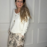 PULL ECRU GIRAFE OR DORE CARLA GIANNINI (2)