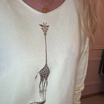 PULL JAUNE GIRAFE OR DORE CARLA GIANNINI (1)