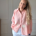 SARAH JOHN - VERSION M - MUSY MUSE BAHAMAS - Chemise rosecorail en gaze de coton (18)