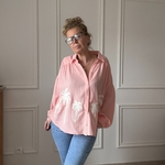 SARAH JOHN - VERSION M - MUSY MUSE BAHAMAS - Chemise rosecorail en gaze de coton (25)