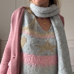 PULL DOUX CARLA GIANNINI PASTEL GRIS ETOILE STAR (10)