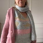 PULL DOUX CARLA GIANNINI PASTEL GRIS ETOILE STAR (11)