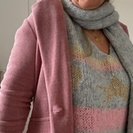 PULL DOUX CARLA GIANNINI PASTEL GRIS ETOILE STAR (14)