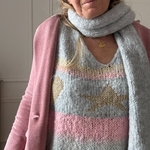 PULL DOUX CARLA GIANNINI PASTEL GRIS ETOILE STAR (12)