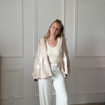 SARAH JOHN - VERSION M - MUSY MUSE BAHAMAS - Chemise beige en gaze de coton (17)
