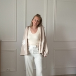 SARAH JOHN - VERSION M - MUSY MUSE BAHAMAS - Chemise beige en gaze de coton (19)