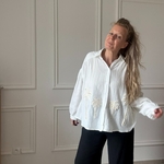 SARAH JOHN - VERSION M - MUSY MUSE BAHAMAS - Chemise blanche en gaze de coton (2)