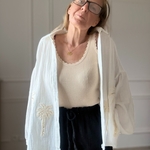 SARAH JOHN - VERSION M - MUSY MUSE BAHAMAS - Chemise blanche en gaze de coton (7)