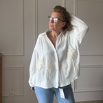 SARAH JOHN - VERSION M - MUSY MUSE BAHAMAS - Chemise blanche en gaze de coton (11)