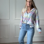 Chemise pastel adilynn arc en ciel rayures (43)