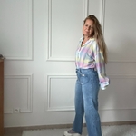 Chemise pastel adilynn arc en ciel rayures (39)